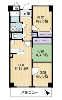 【間取り】 | アネスト恵美寿