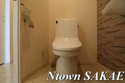 【トイレ】 | エルザビル名古屋駅前 | 落ち着いた色調のトイレです