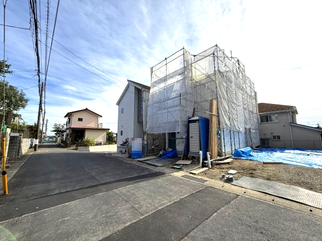 南ひな壇　陽当・眺望良好　新築住宅の外観|陽当良好