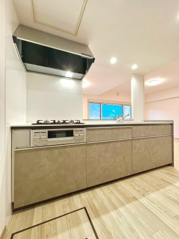 パークハイム旭ヶ丘のキッチン|カウンター付きの対面式キッチン！