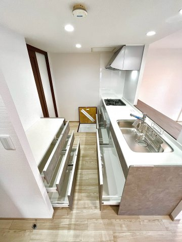 パークハイム旭ヶ丘のキッチン|キッチン収納も充実です◎