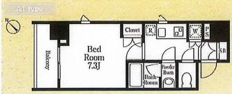 ラクラス浅草蔵前の間取り