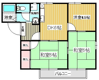 フレグランス香椎参道の間取り