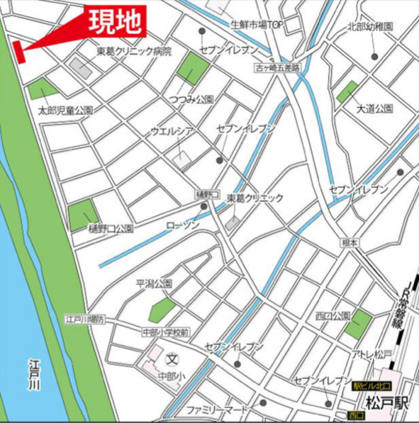 ファミール松戸リバーステージの地図