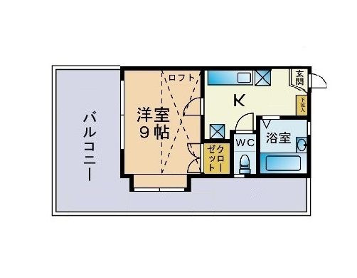 サンリバー室見の間取り