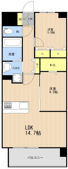 LEGEND東比恵の間取り