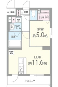 ベルクレール豊中の間取り