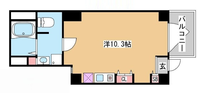 キャスバルクオーレ日暮里の間取り