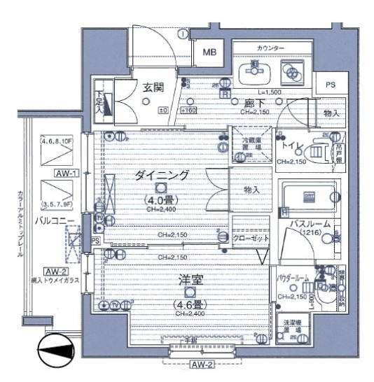 ヴェルディーク浅草の間取り