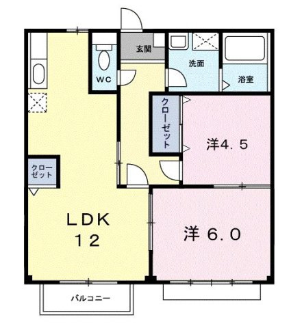 エリール亀井の間取り