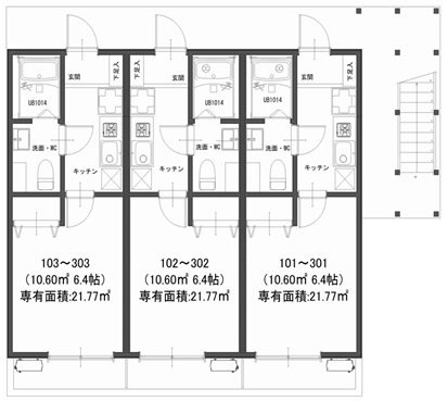 モダンアパートメント鶴見豊岡の間取り