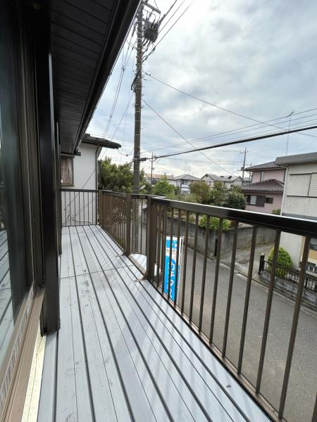 宇都宮市立伏町　５ＬＤＫ　中古住宅のバルコニー