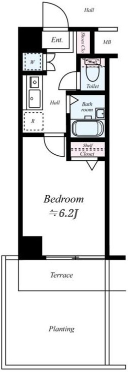シンシア蒲田セカンドステージの間取り|間取りです。