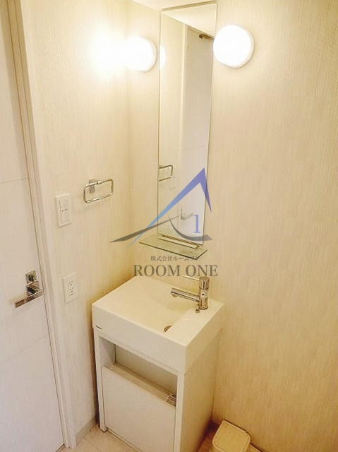 プレール・ドゥーク大森Ⅱの洗面所|独立洗面台です。