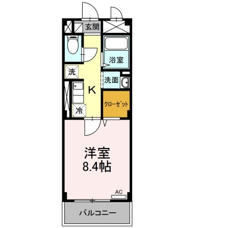 コム シェ ソワ　Ⅰの間取り|間取りです。