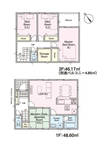 福岡市早良区野芥4丁目第25-2棟（1号棟）の区画図|配置図（1号棟）