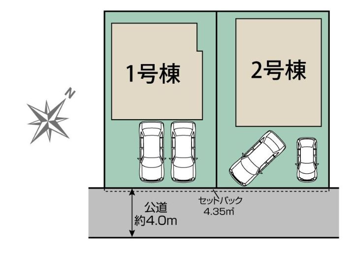 平塚市達上ケ丘新築戸建て　2号棟の区画図|区画図「平塚市達上ケ丘新築戸建て」