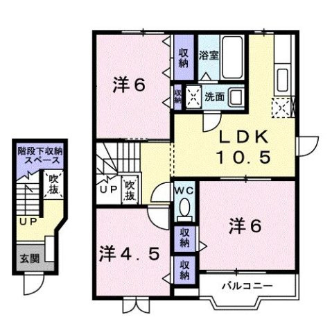 ラフィネ三井の間取り
