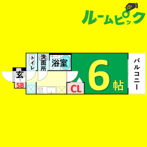 プレサンス太閤通駅前デュプル　名古屋市賃貸　仲介手数料無料の間取り