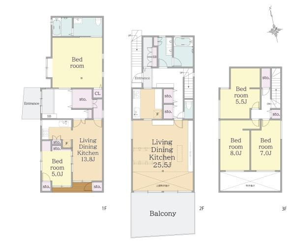 【間取り】 | 販売価格：１１，９８０万円　間取り：３ＬＤＫ＋２ＬＤＫ　空室（ご見学可能ですのでお気軽にお問合せ下さい）
