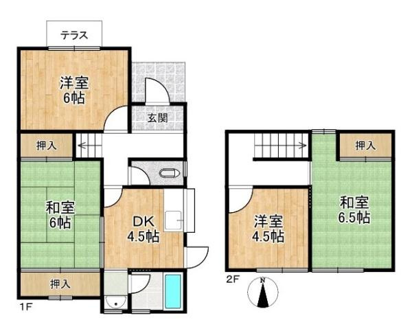 磯城郡田原本町宮古　一戸建の間取り