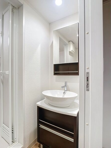 ヒューマンスクエア大館町の独立洗面台