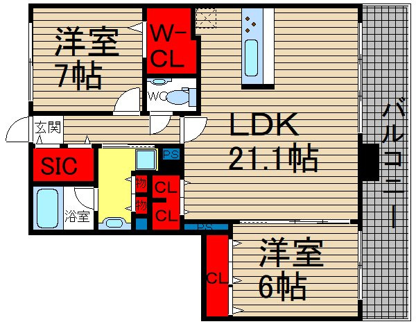 ショウエイ靭の間取り