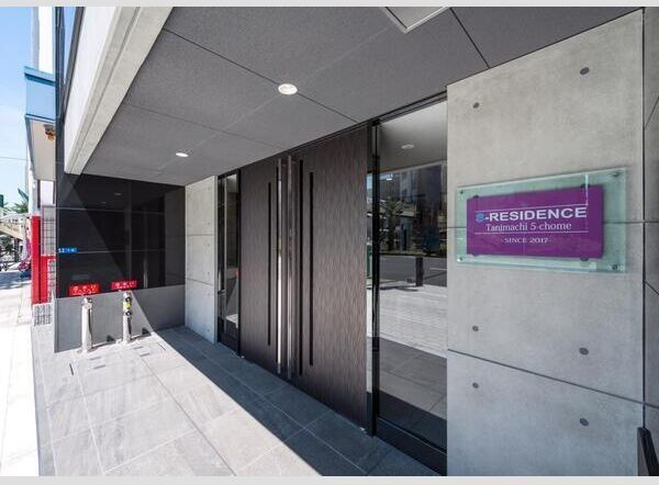 S-RESIDENCE谷町五丁目のエントランス