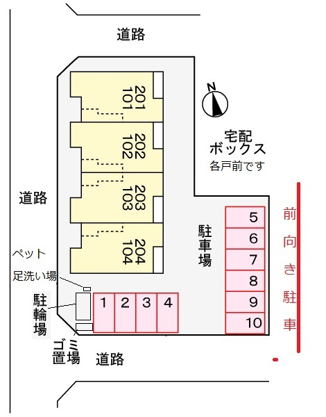 コータ・コートみずほＦの区画図