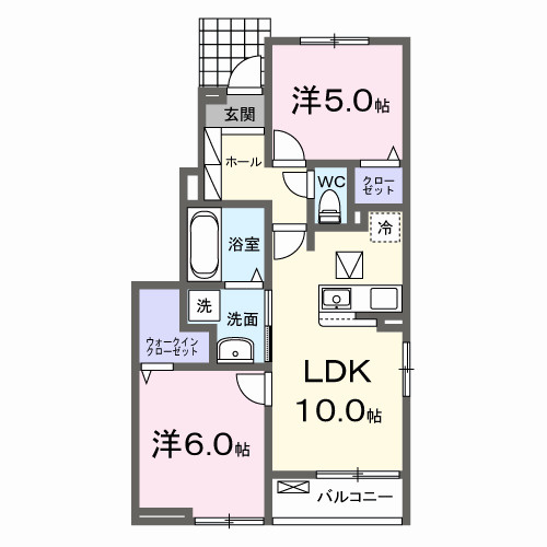コータ・コートみずほＦの間取り