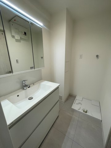 朝日白金台マンションの洗面所