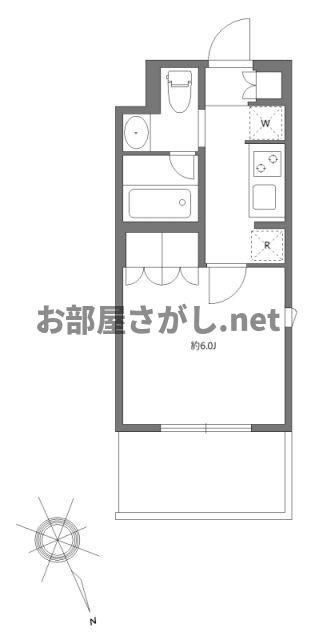 アジールコート東大井の間取り