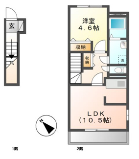【間取り】 | コモド　ピノ　Ⅳ