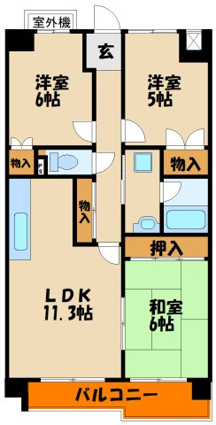 エンゼラート明石の間取り