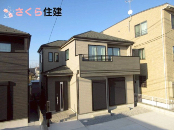 ハートフルタウン上戸祭町2期　Ｂ号棟の外観|駐車場は２台駐車が可能です◎