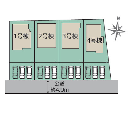ブルーミングガーデン／東区戸島５丁目／１号棟の地図
