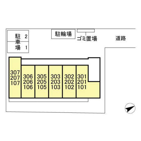 グレイシアの区画図