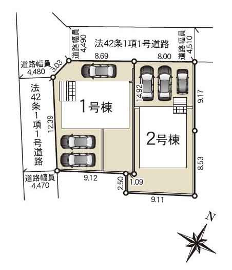 【区画図】 | 新築一戸建て「南足柄市岩原第22」