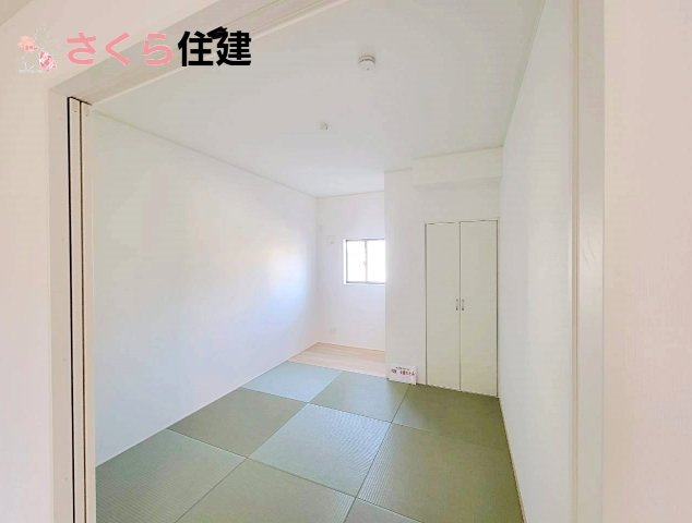 クレイドルガーデン清原台第6　1号棟の和室|リビング隣の和室は、来客の際や小さなお子様のお昼寝スペースとして活用いただけます◎							
