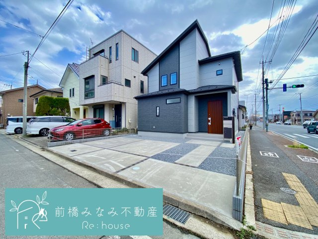 前橋市六供町１丁目　限定1棟　ブルーミングガーデン　新築建売の外観|外観もきれいです