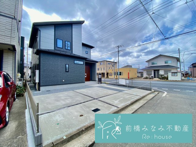 前橋市六供町１丁目　限定1棟　ブルーミングガーデン　新築建売の前面道路含む現地写真|前面道路含む現地写真です