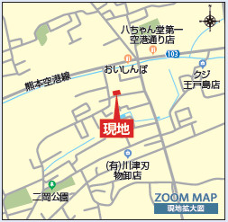 ブルーミングガーデン／東区戸島５丁目／３号棟の地図