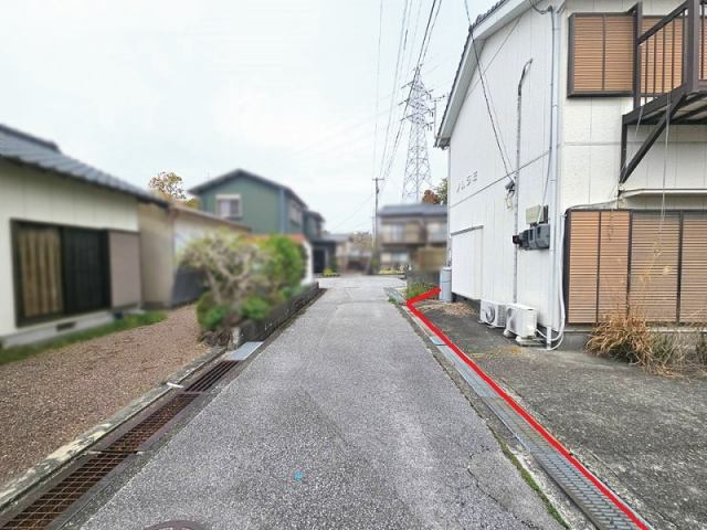 香南市香我美町徳王子　売り土地の前面道路含む現地写真|前面道路含む現地写真です