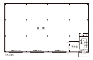 【間取り】 | 宇都宮市中今泉3丁目　事務所・倉庫