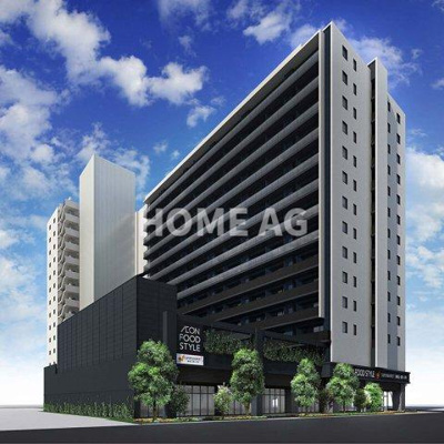 【外観パース】 | パークアクシス西大島コンフォートスクエア | ♪仲介手数料無料♪PET相談可能♪1階はイオンスーパー♪