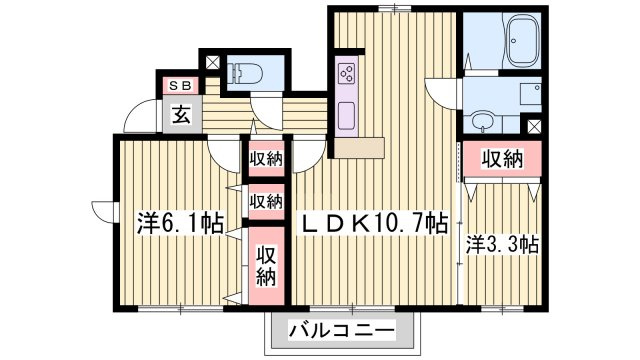 ヴィオラ志染の間取り