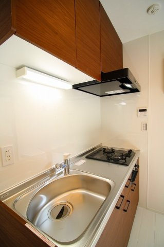 willrest周船寺のキッチン|コンパクトなキッチンで掃除もラクラク