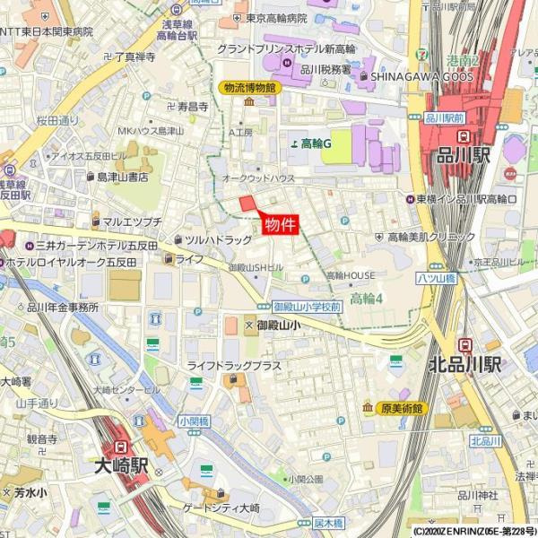 Ｂｒｉｌｌｉａ高輪ＲＥＦＩＲの地図