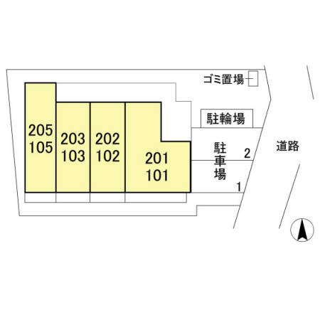 ラ　フレーズの区画図
