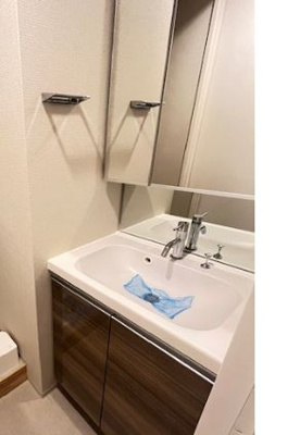 【独立洗面台】 | ONE ROOF RESIDENCE ASAKUSABASHI | 独立洗面台、朝の身支度には欠かせません